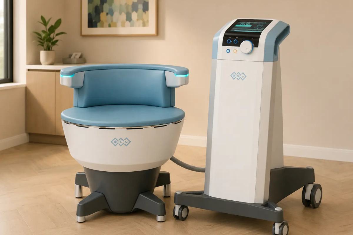 The EMSELLA® chair at Westside Dental & Medical, Calgary SW