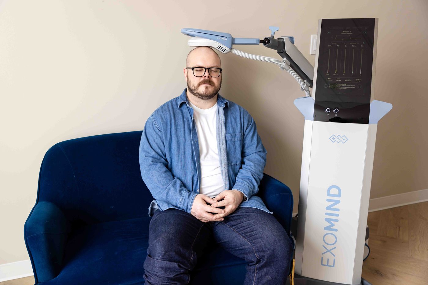 EXOMIND™ TMS treatment session at Westside