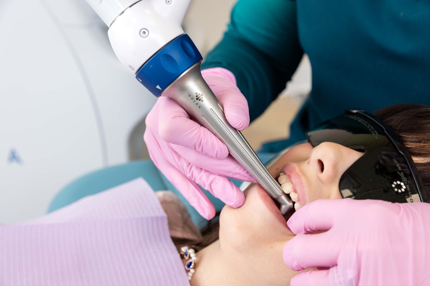 Solea® laser removing decay without a drill at Westside, Calgary SW